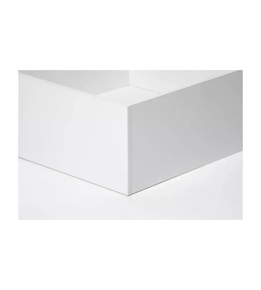 LETTO PIAZZA E MEZZA CONTENITORE "BED BOX" BIANCO 120X190 CM